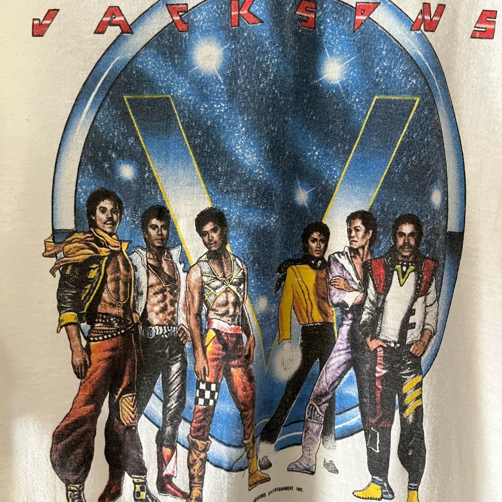 Vintage Jackson 5 Raglan Band T-Shirt 1984
